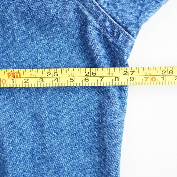 Vintage Chaps Ralph Lauren Denim Button Down Shirt Long Sleeve Mens Size XL - Picture 13 of 14